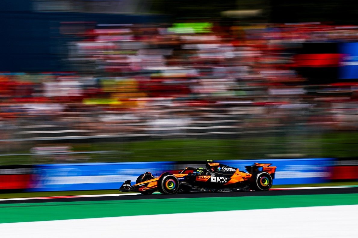 Norris-Leclerc-Piastri az élen a monzai harmadik szabadedzésen, egy másodpercen belül a mezőny!