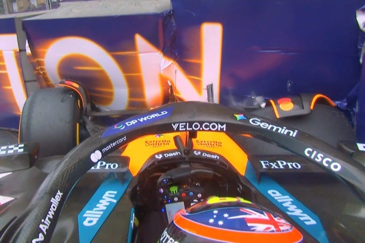  - Videó: Piastri a falban az Azeri Nagydíjon a nagy hibája után!