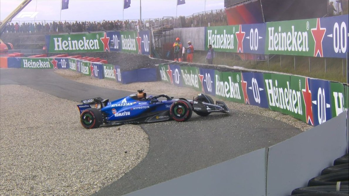  - Albon hibája Verstappent idézte (videó)