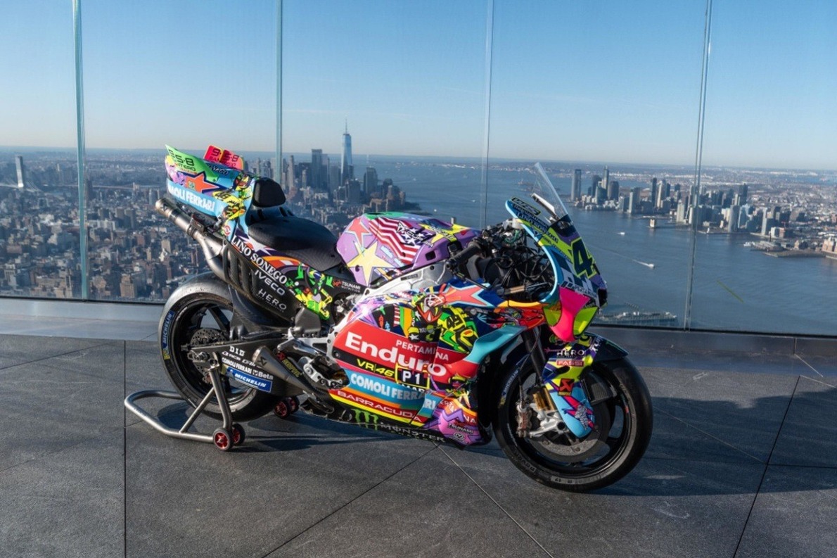 New Yorkban mutatta be Pop Art festését a VR46 az Amerikai Nagydíj előtt