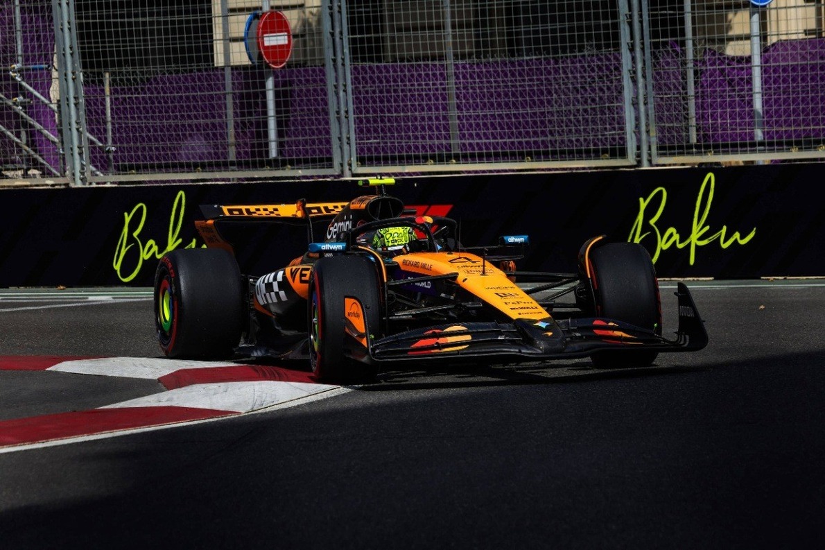 Norris-Verstappen sorrend a bakui FP3-on, Leclerc 1 másodpercre!