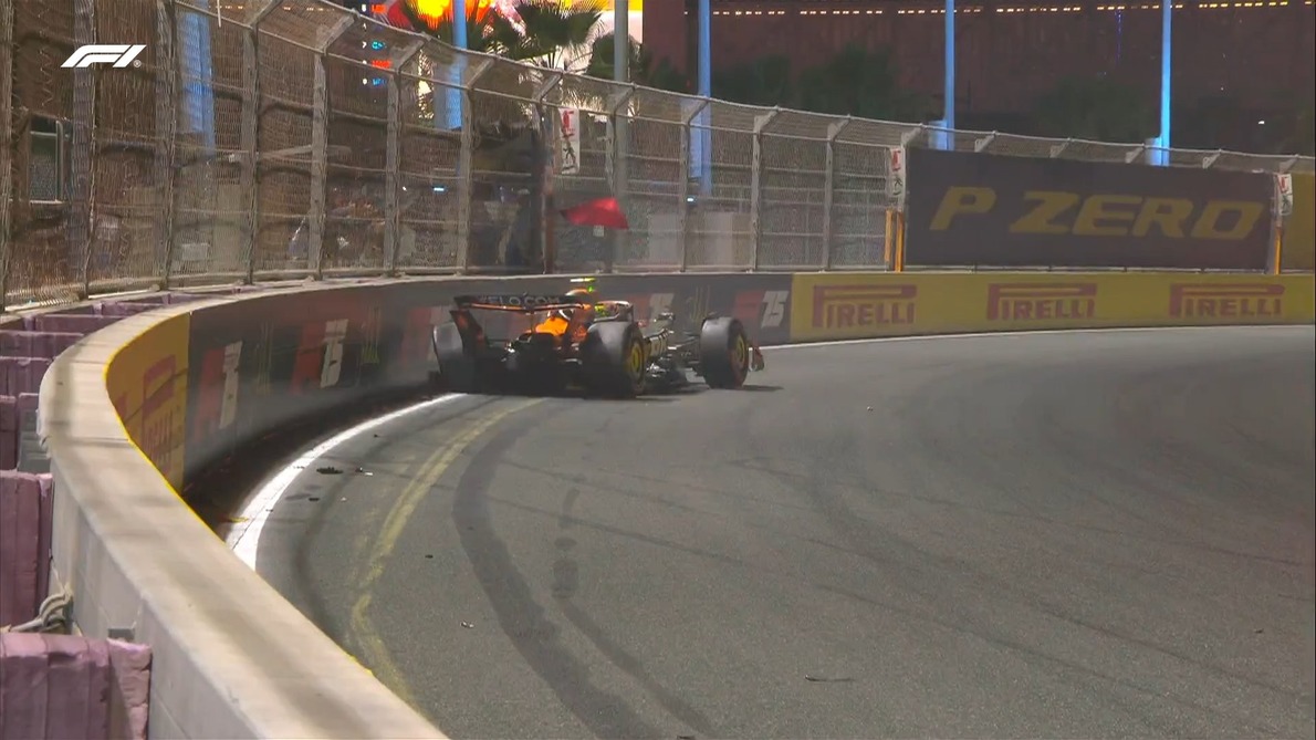  - Videón Lando Norris drámai balesete a szaúdi F1-es időmérőn!