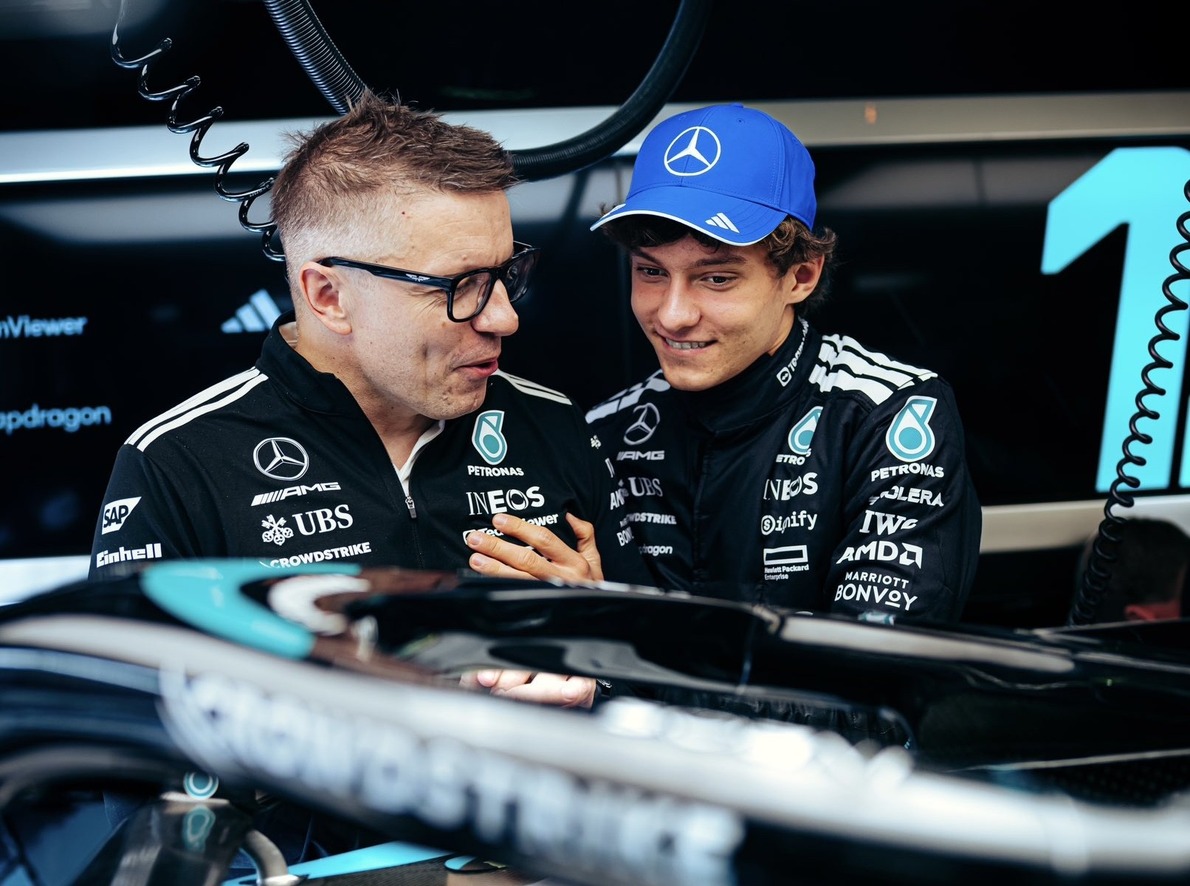  és  - A Mercedes olasz tehetsége nem aggódik a jövője miatt