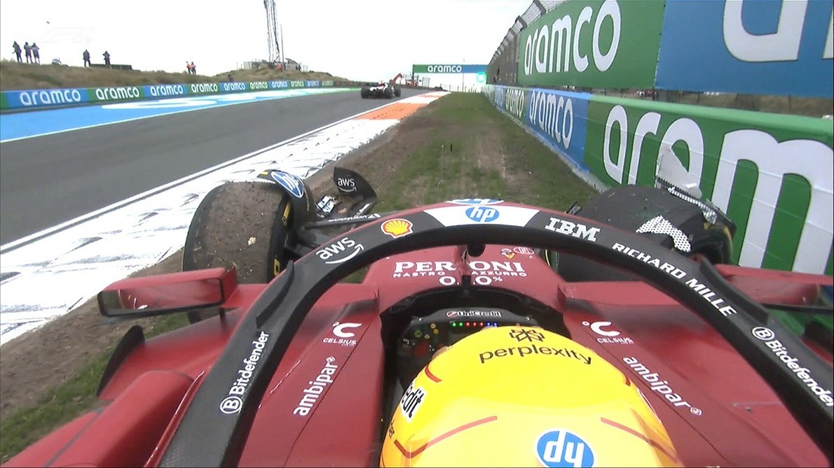  - Videón, ahogy Hamilton összetöri a Ferrarit a Holland Nagydíjon!