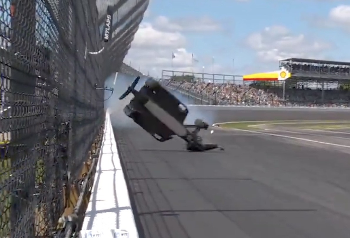 Videón Colton Herta borzalmas balesete az Indy 500 időmérőjéről