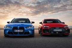Hibrid Audi RS 5 Avant vagy sorhatos BMW M3 Touring – melyik a jobb sportkombi 2026-ban?