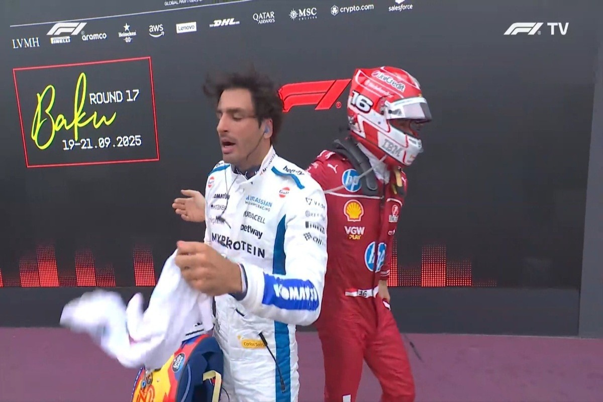 és - Leclerc és Sainz váratlan közös útja az Azeri Nagydíj után