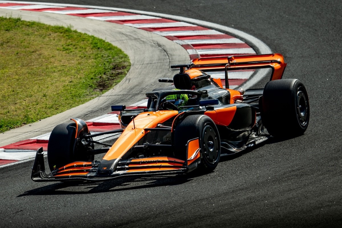  és  - Pirelli-teszt a Hungaroringen - Aron 159, Norris 144 kört tett meg
