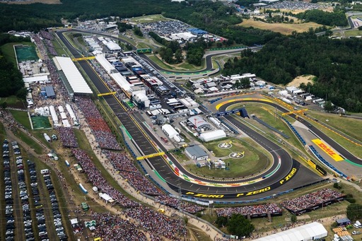 Videón a Hungaroring döbbenetes átalakulása