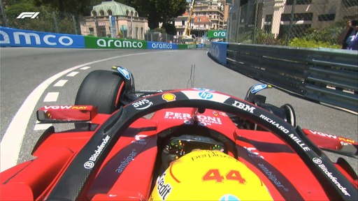 Ferrari - Videón Lewis Hamilton monacói balesete az F1-es Ferrarival!