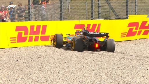 Mercedes - Videó: Antonelli incidense után megszakították a holland FP1-et!