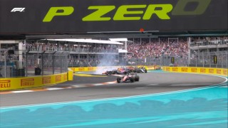 Ferrari - Videón a Miami Nagydíj kaotikus rajtja