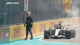 Audi - Lángba borult Hülkenberg kocsija Miamiban a sprint elött (videó)